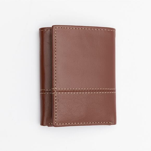Timberland Men  Rfid Tonal Trifold Wallet Cognac - Picture 1 of 4